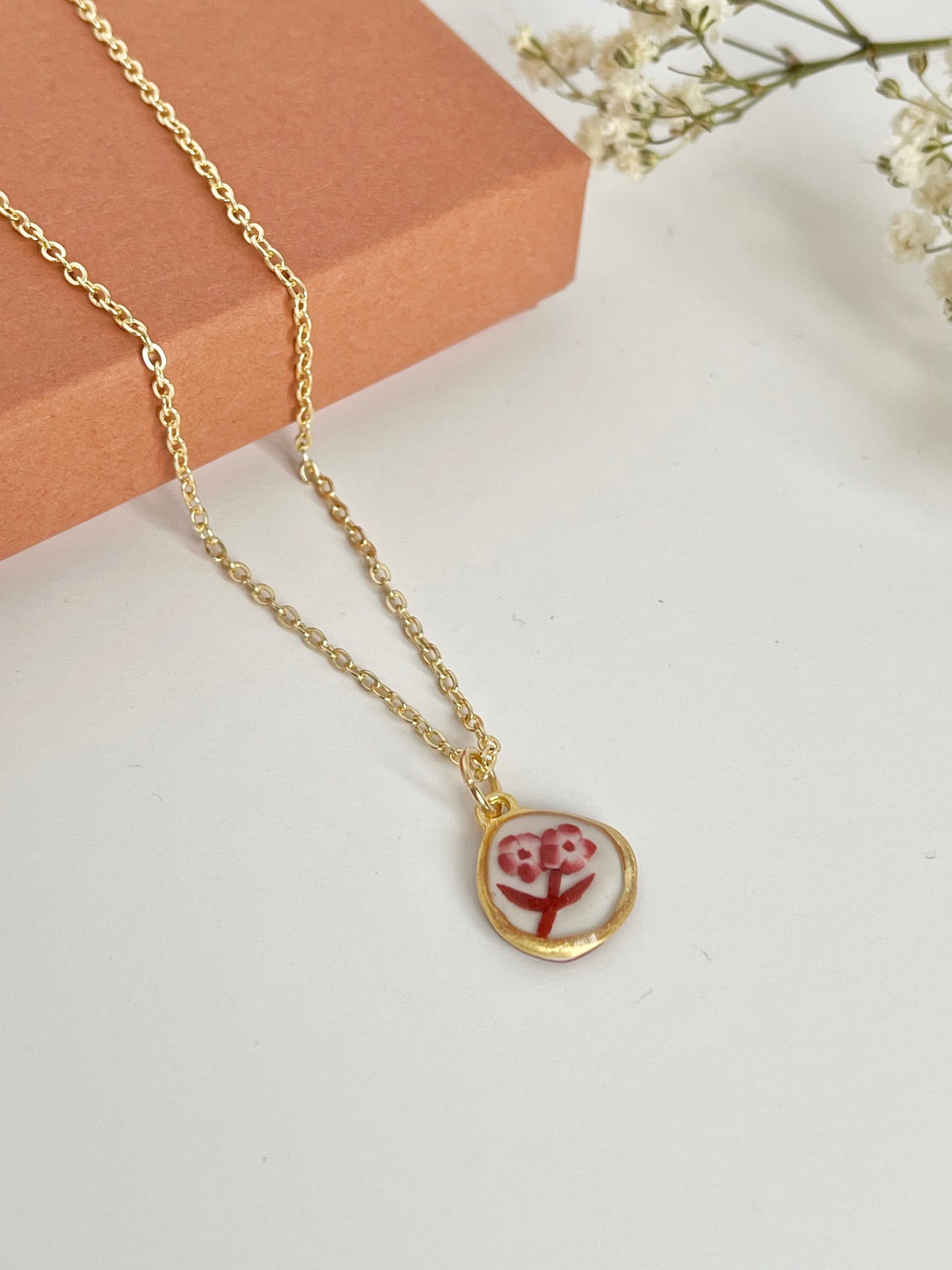 Red China Necklace No. 1