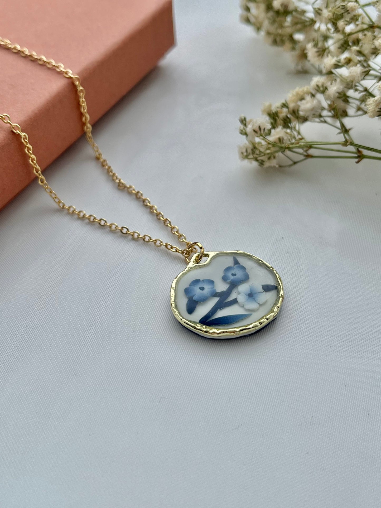 Blue China Necklace No. 2