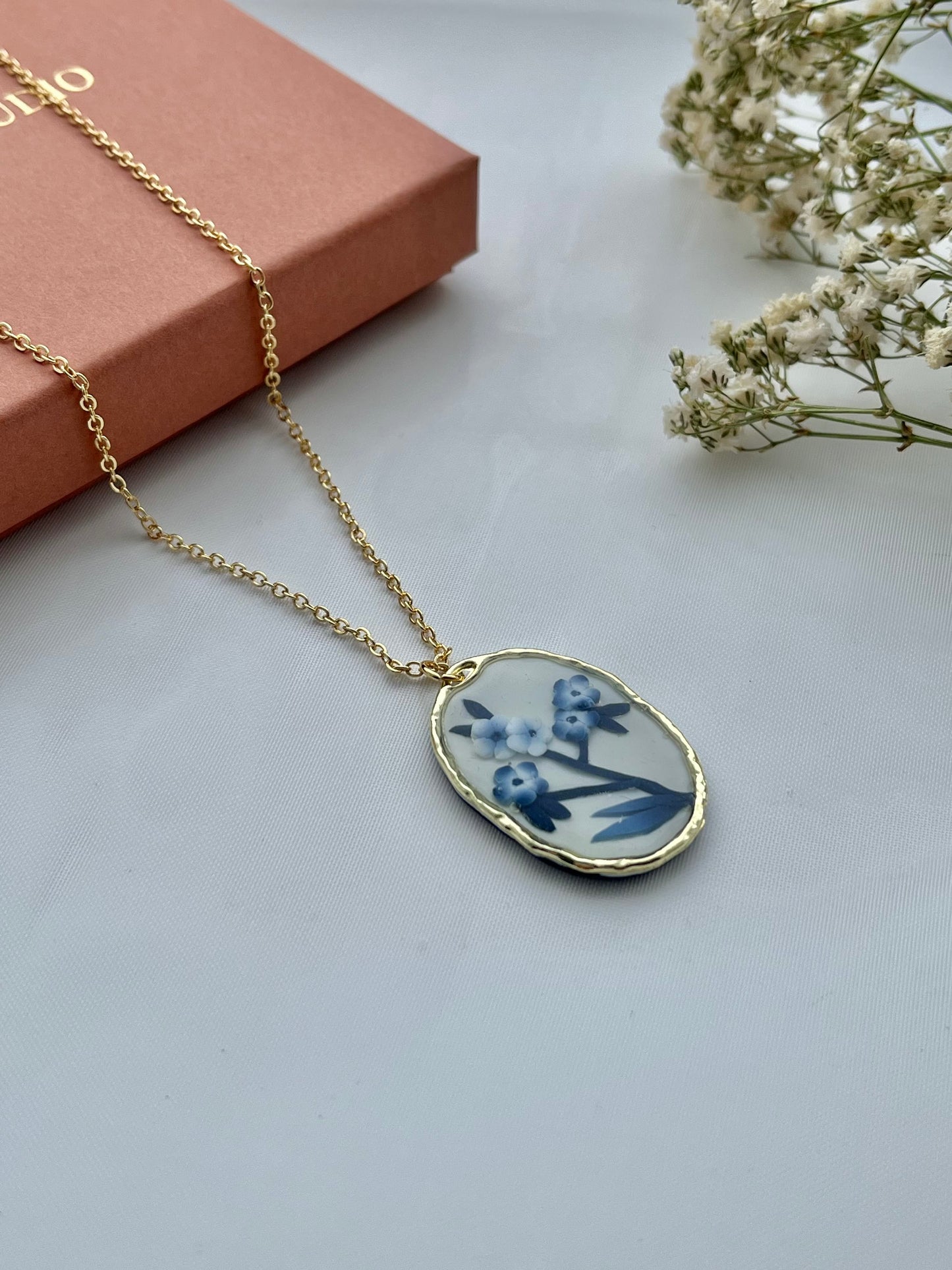 Blue China Necklace No. 3