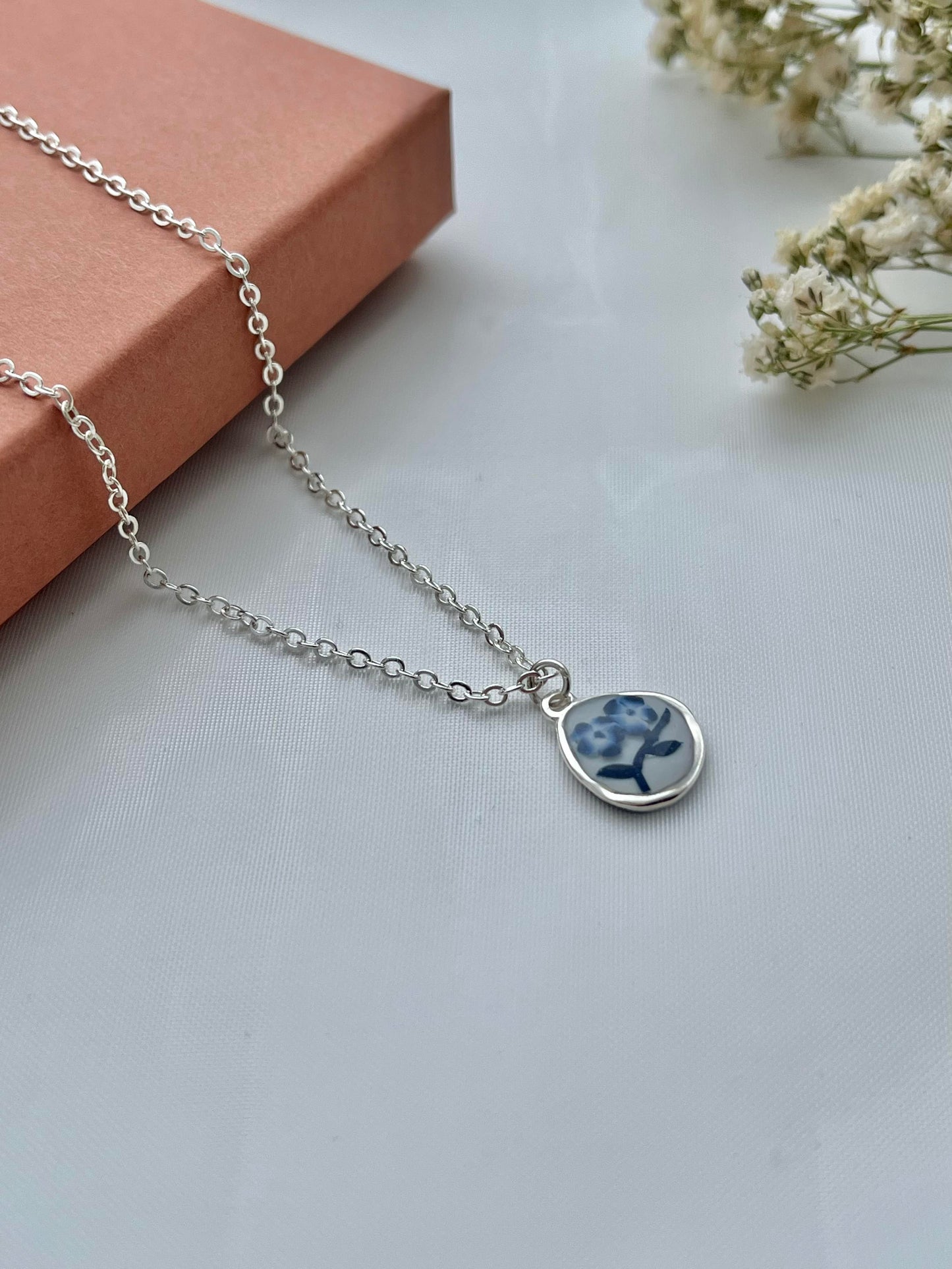 Blue China Necklace No. 1