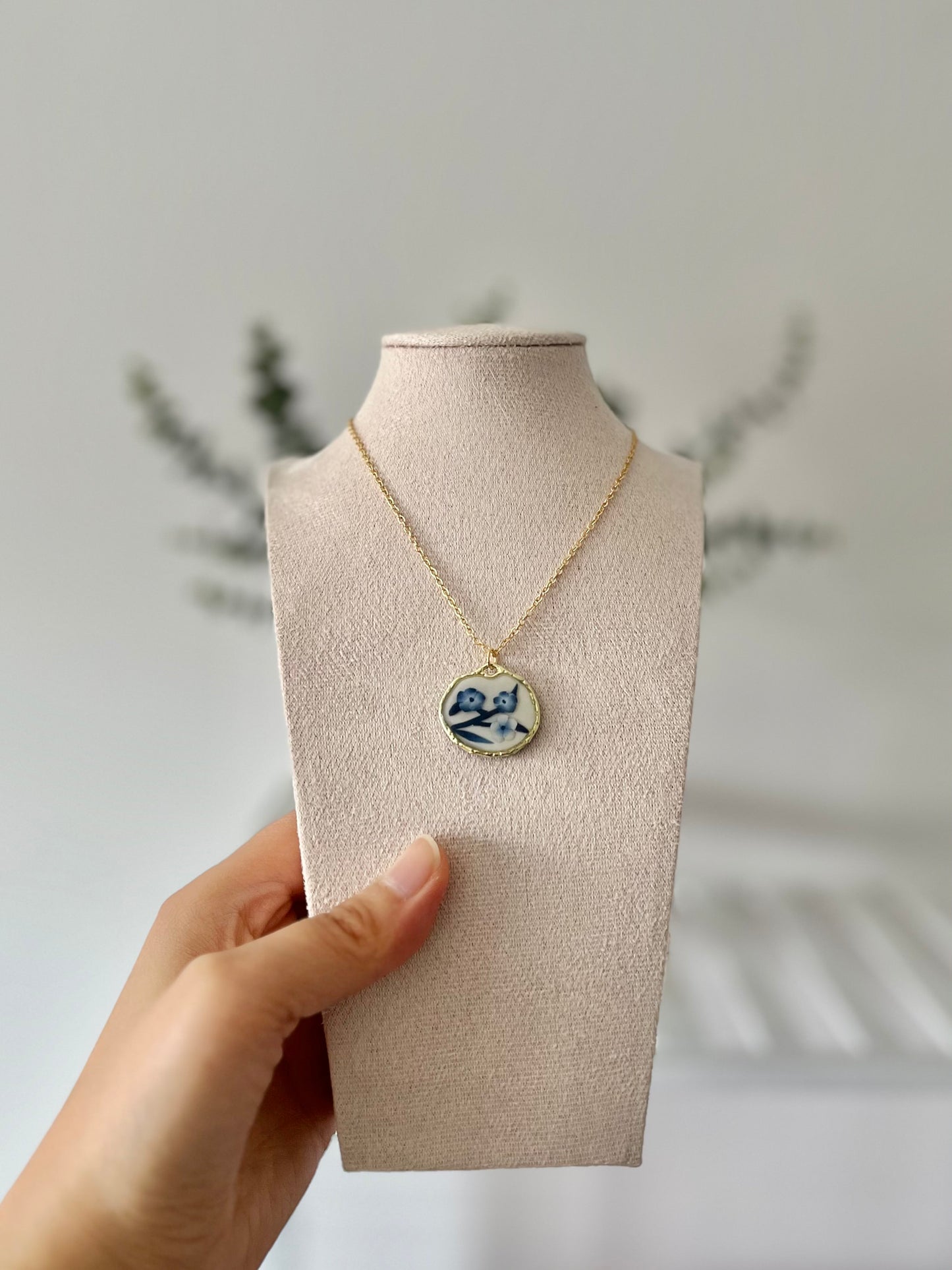 Blue China Necklace No. 2