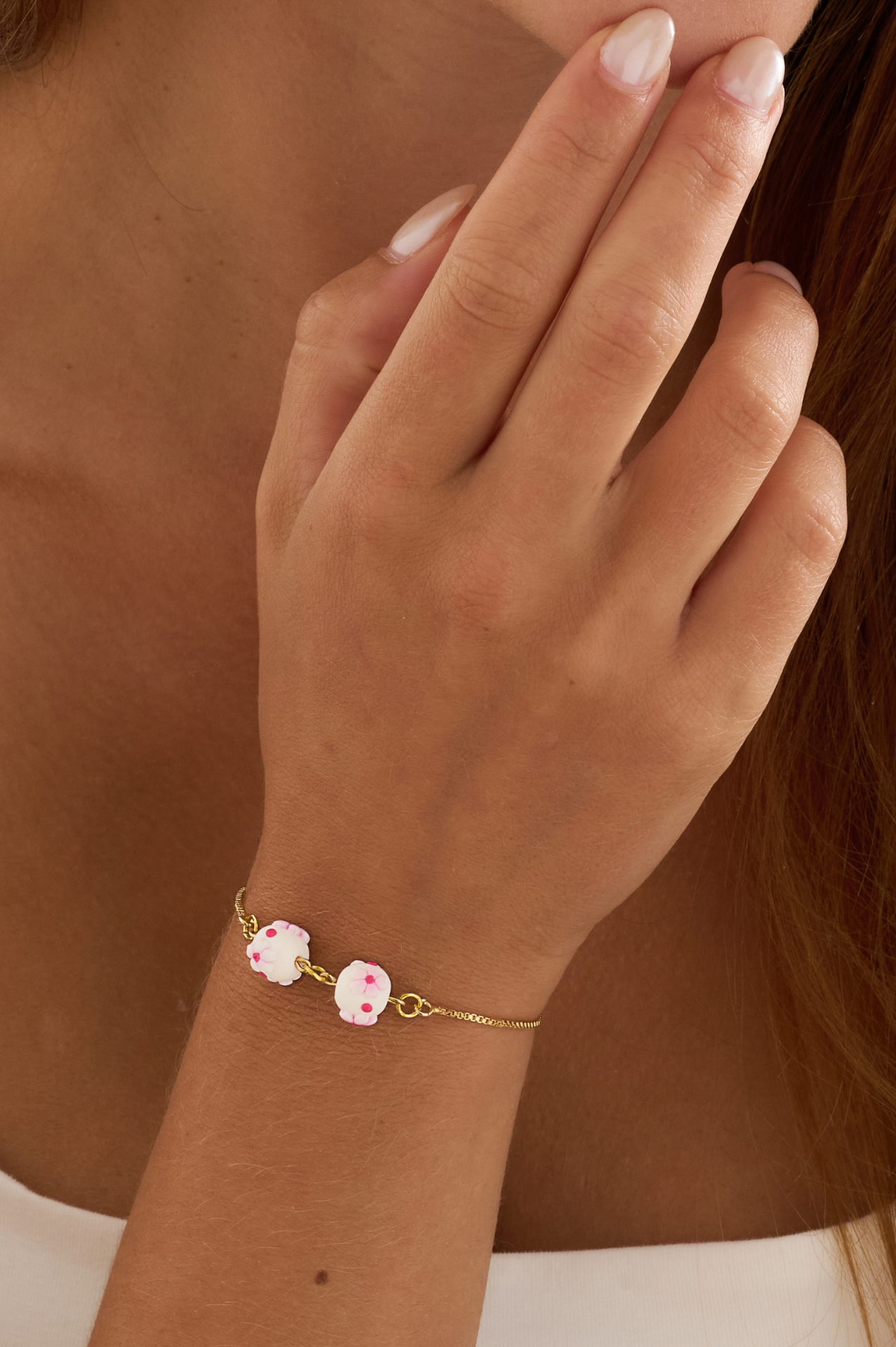 Clay Bracelet | Cherry Blossom Bracelet