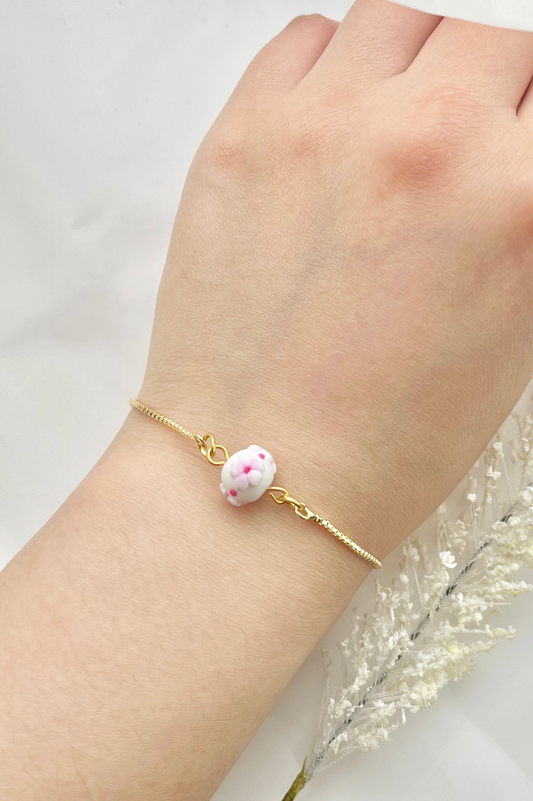Clay Bracelet | Cherry Blossom Bracelet