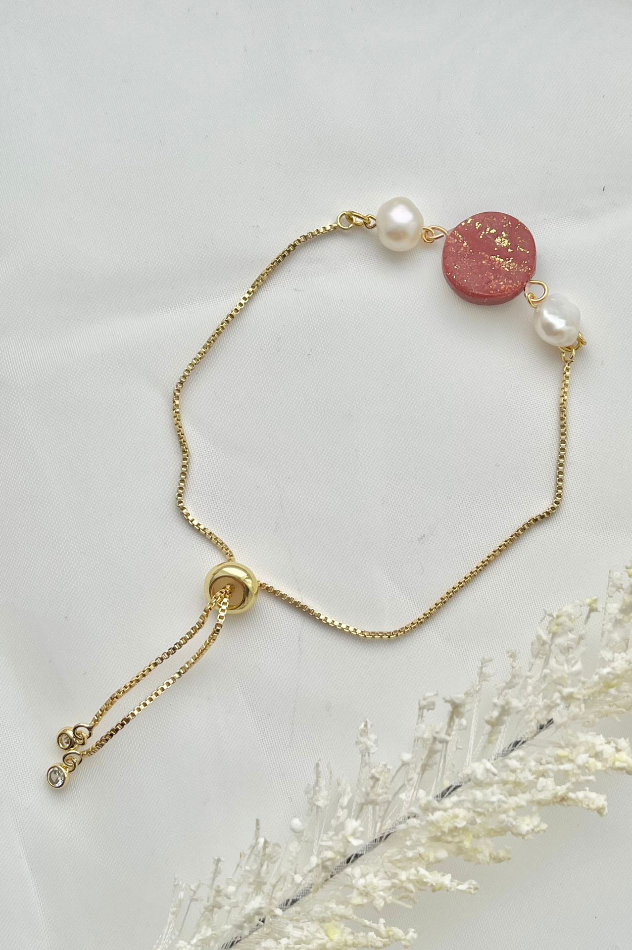 Clay Bracelet | Clay & Pearl Bracelet