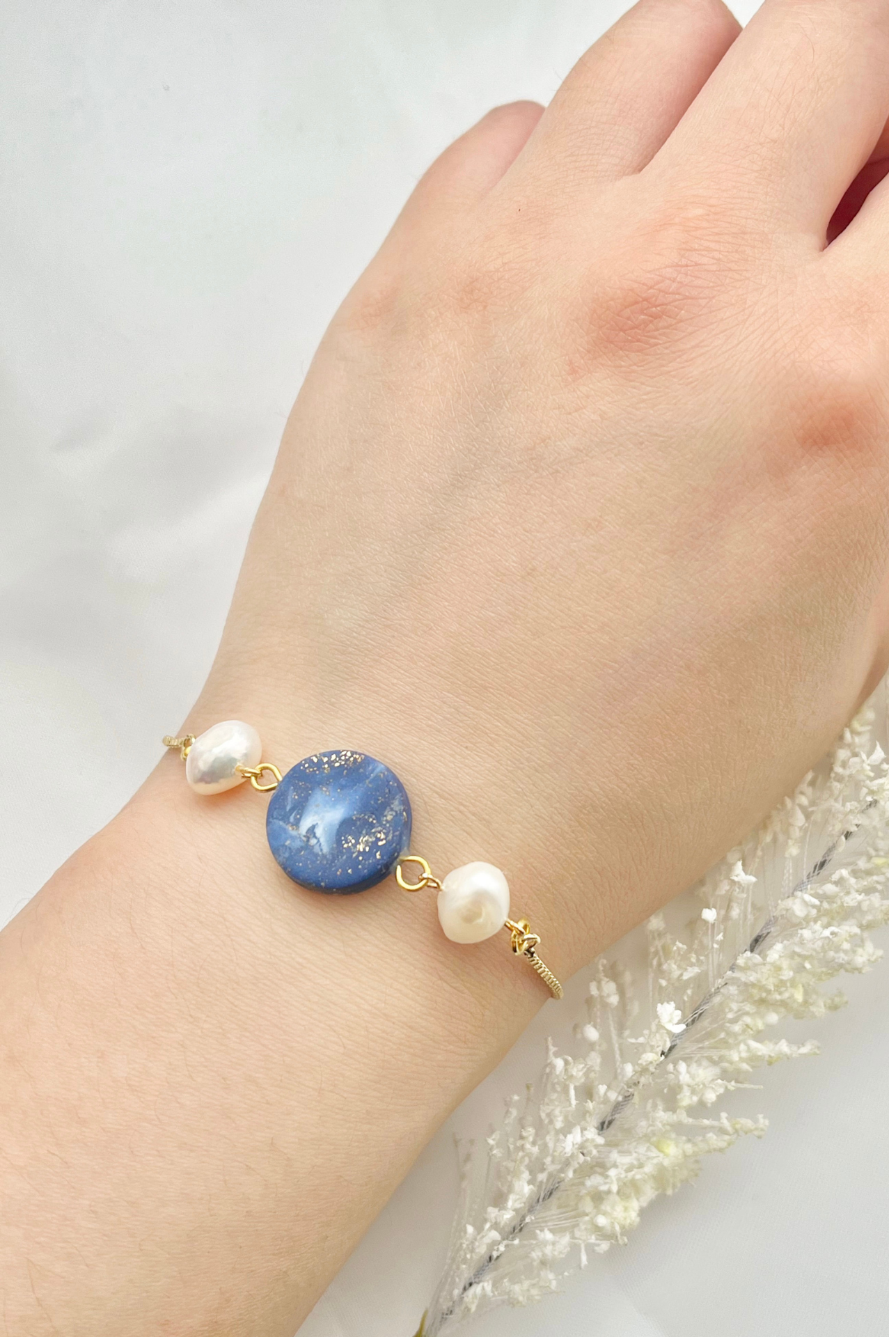 Clay Bracelet | Clay & Pearl Bracelet