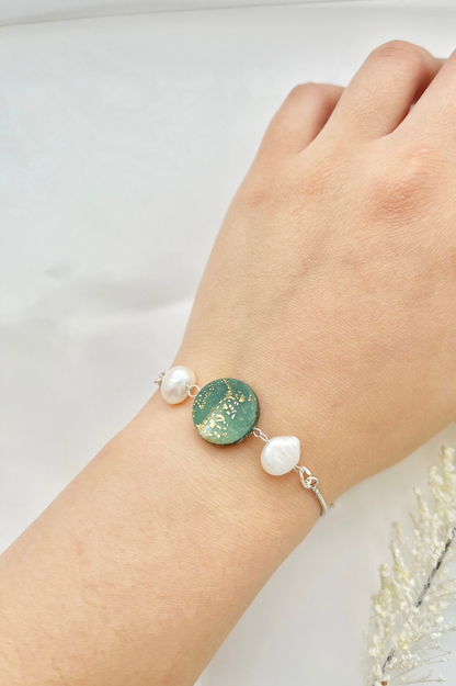 Clay Bracelet | Clay & Pearl Bracelet