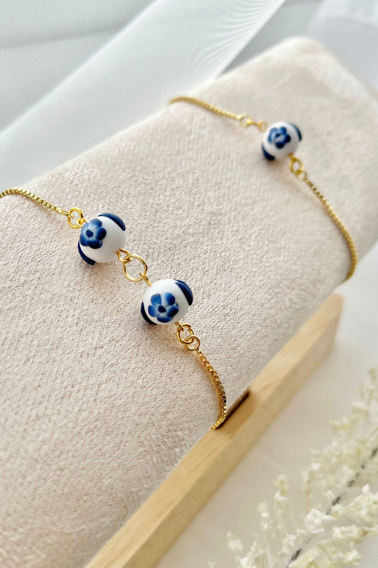Clay Bracelet | Blue China Bracelet