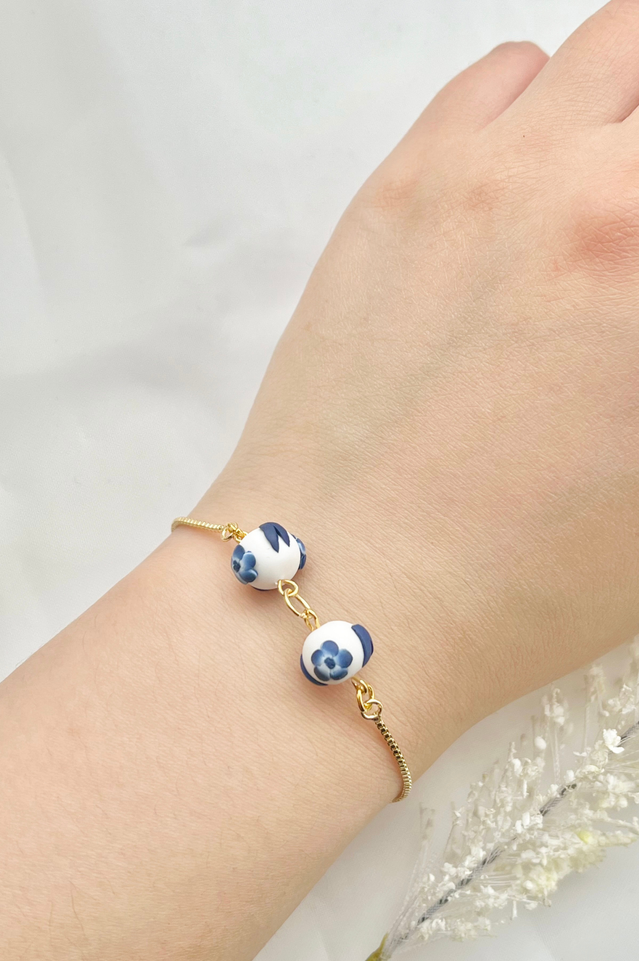 Clay Bracelet | Blue China Bracelet