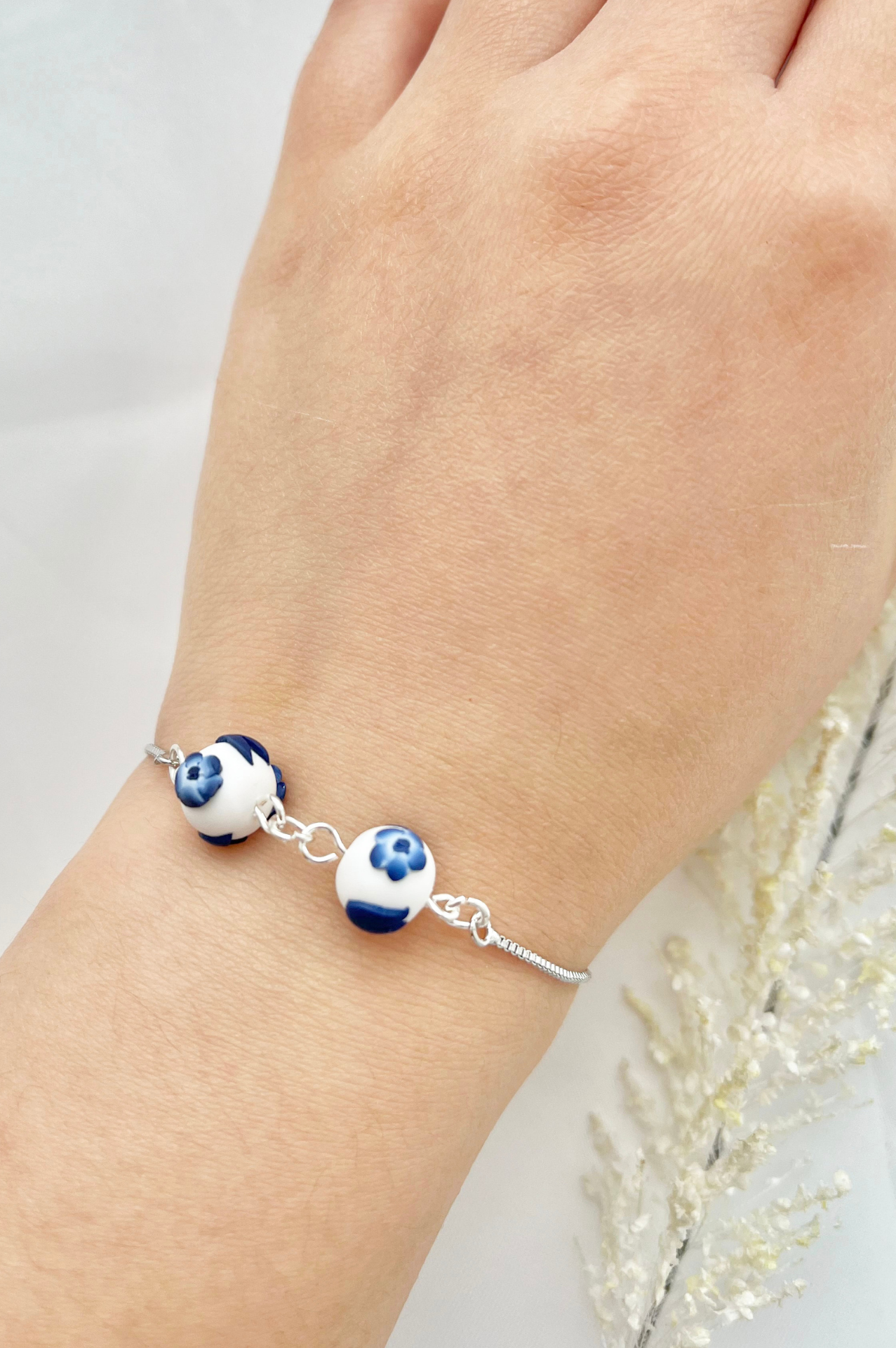 Clay Bracelet | Blue China Bracelet