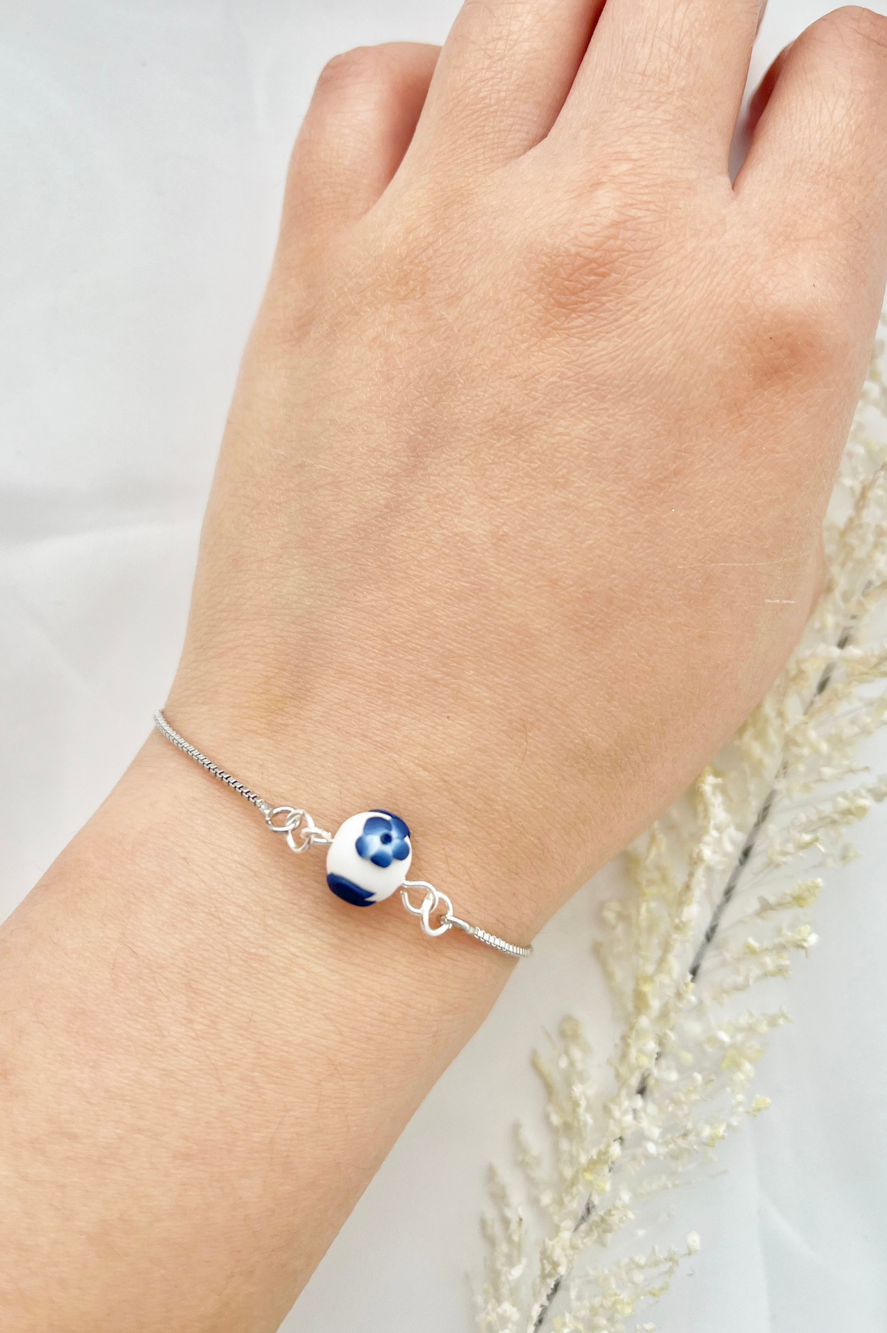 Clay Bracelet | Blue China Bracelet