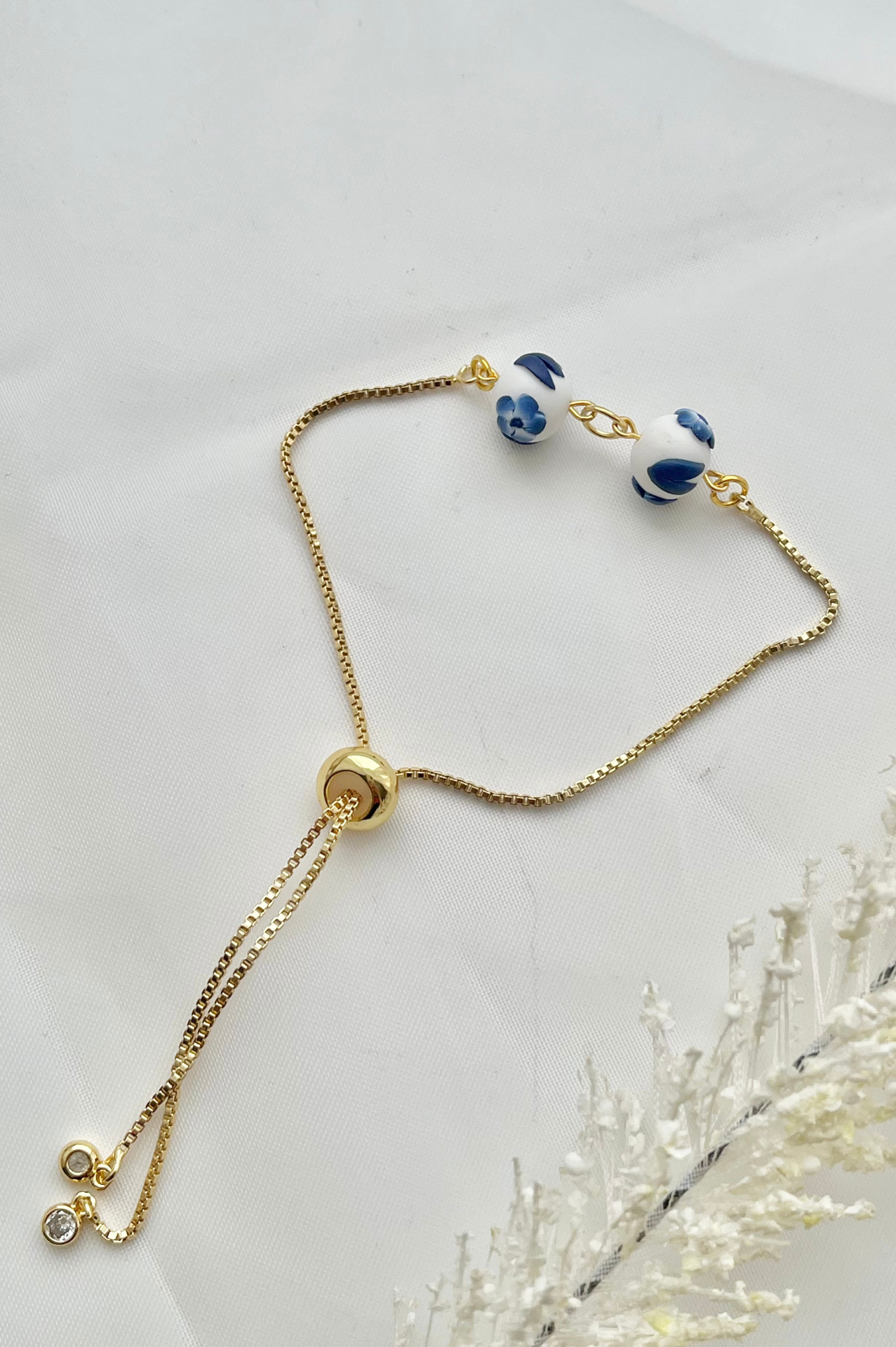 Clay Bracelet | Blue China Bracelet