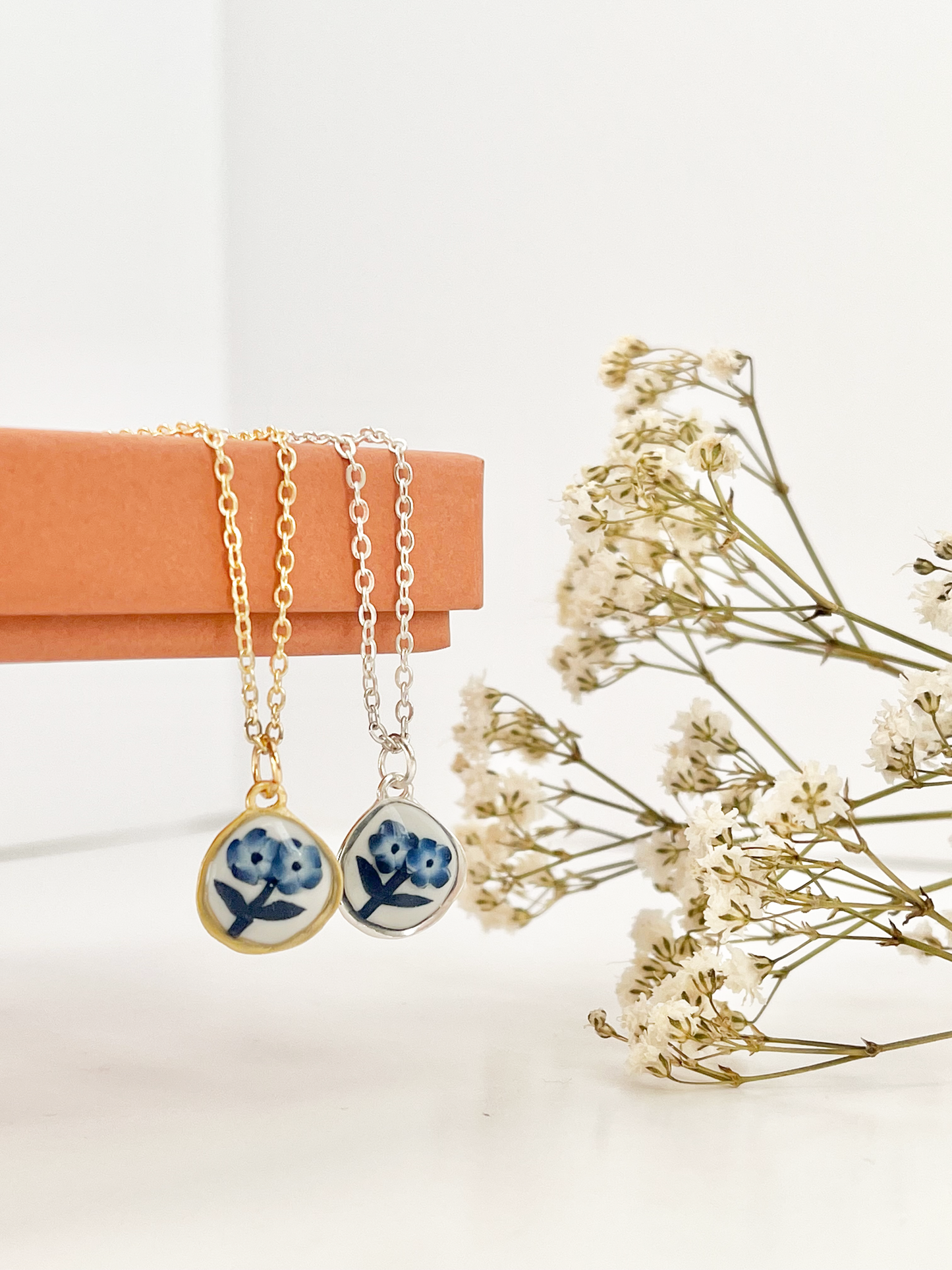 Blue China Necklace No. 1