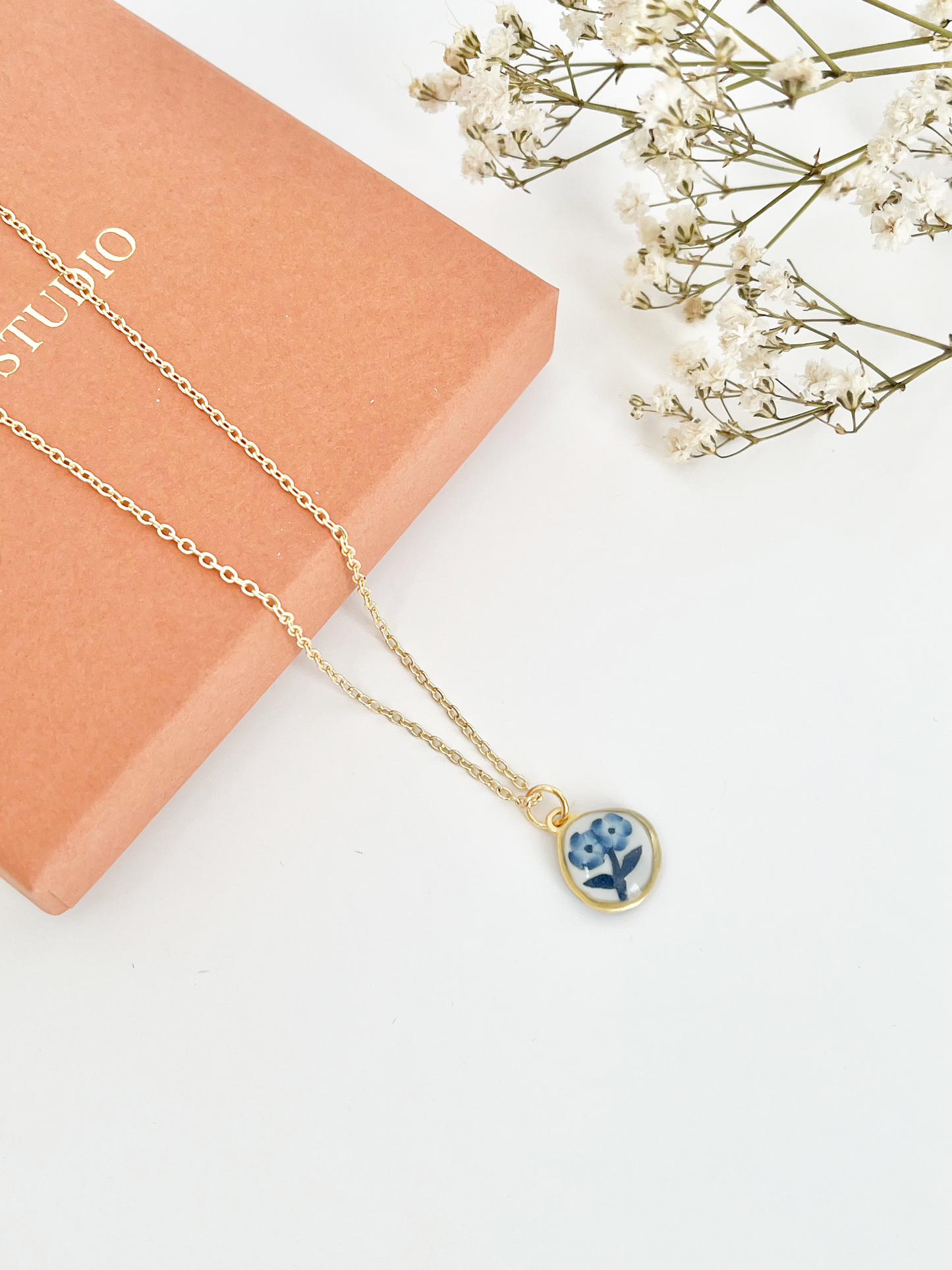 Blue China Necklace No. 1
