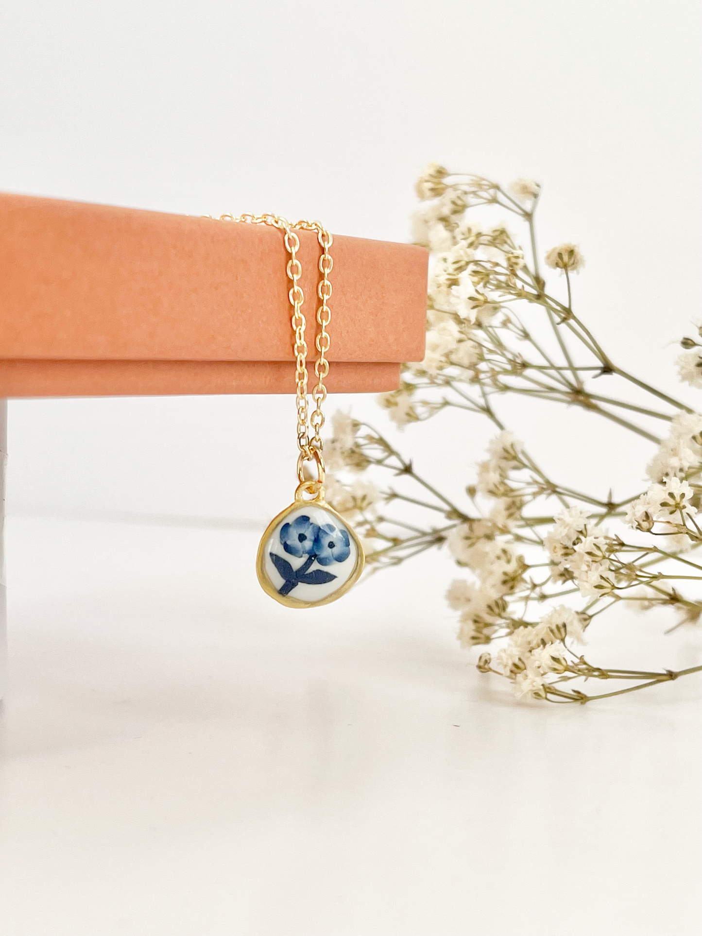 Blue China Necklace No. 1