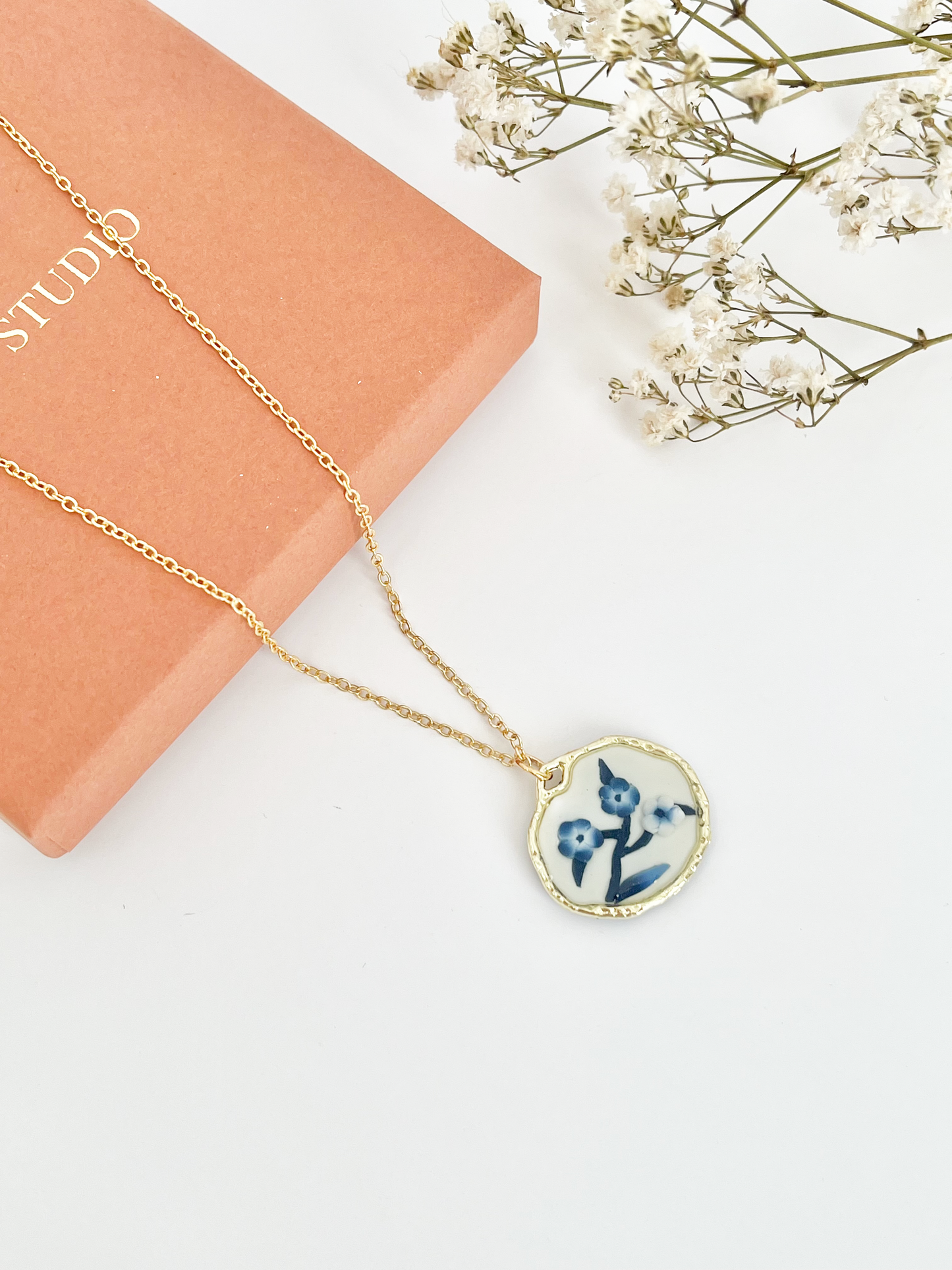 Blue China Necklace No. 2