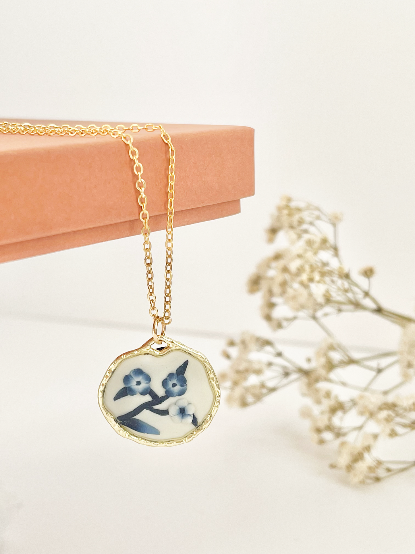 Blue China Necklace No. 2