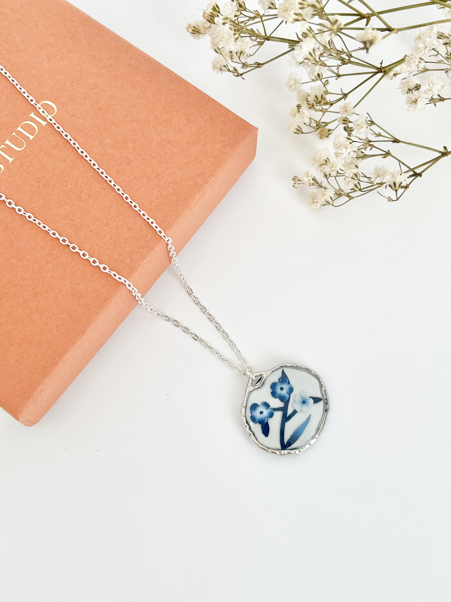 Blue China Necklace No. 2