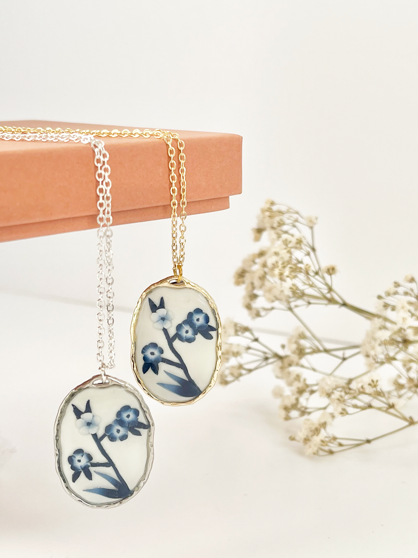 Blue China Necklace No. 3