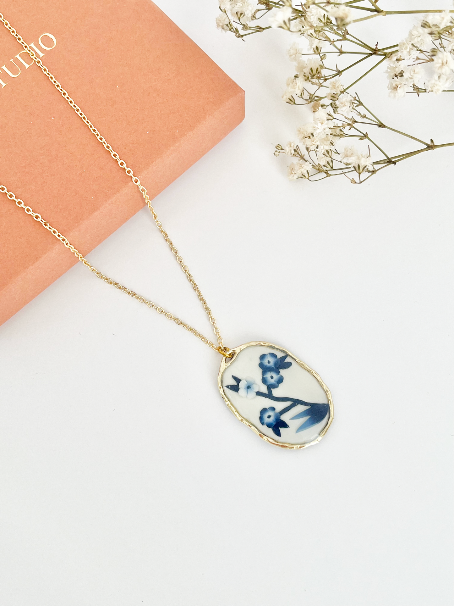 Blue China Necklace No. 3