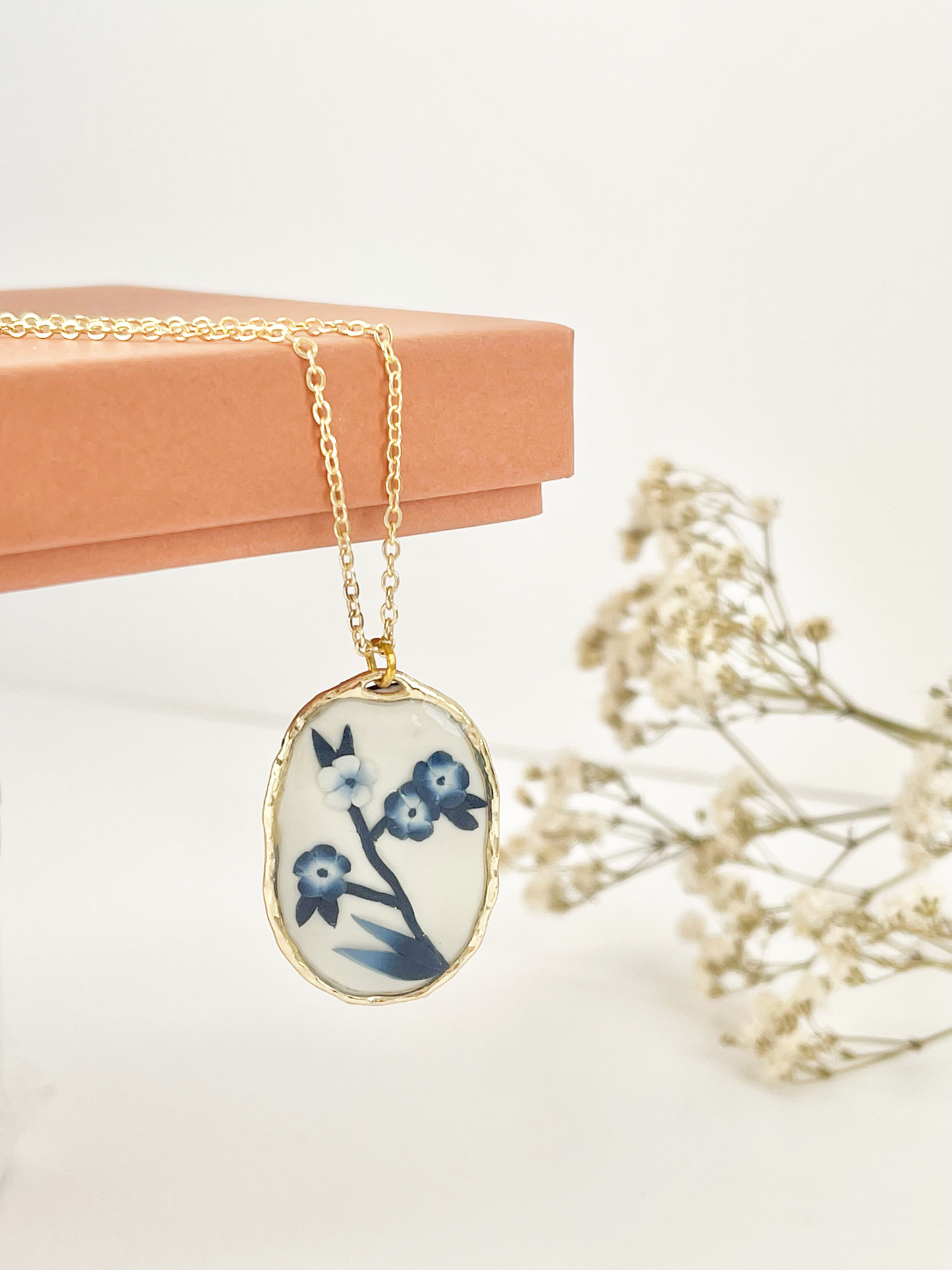 Blue China Necklace No. 3