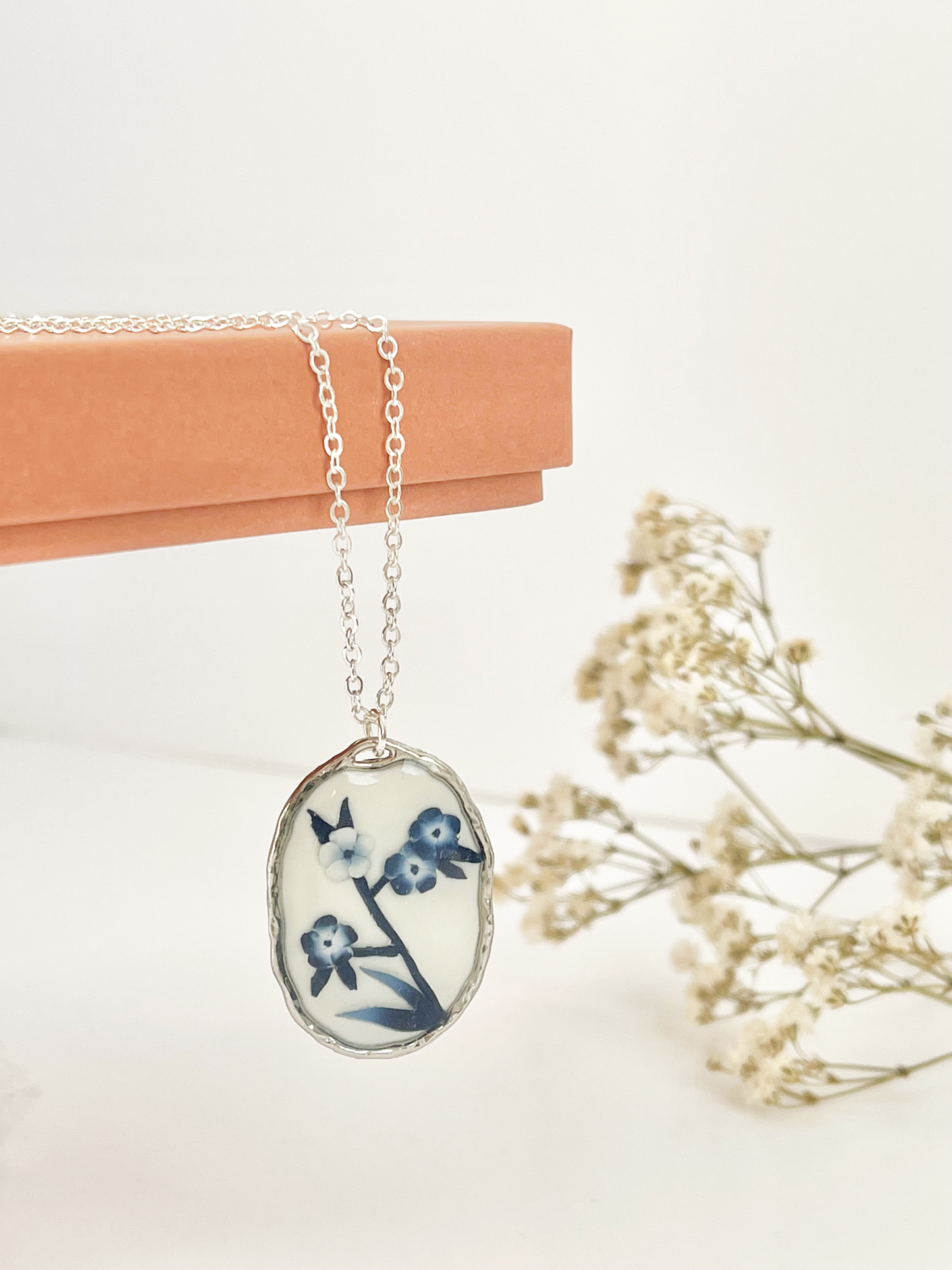 Blue China Necklace No. 3