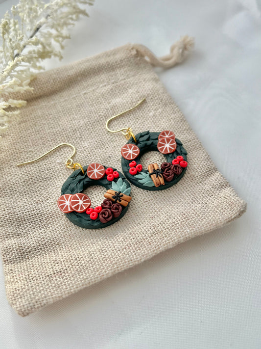 Christmas Wreath Dangles