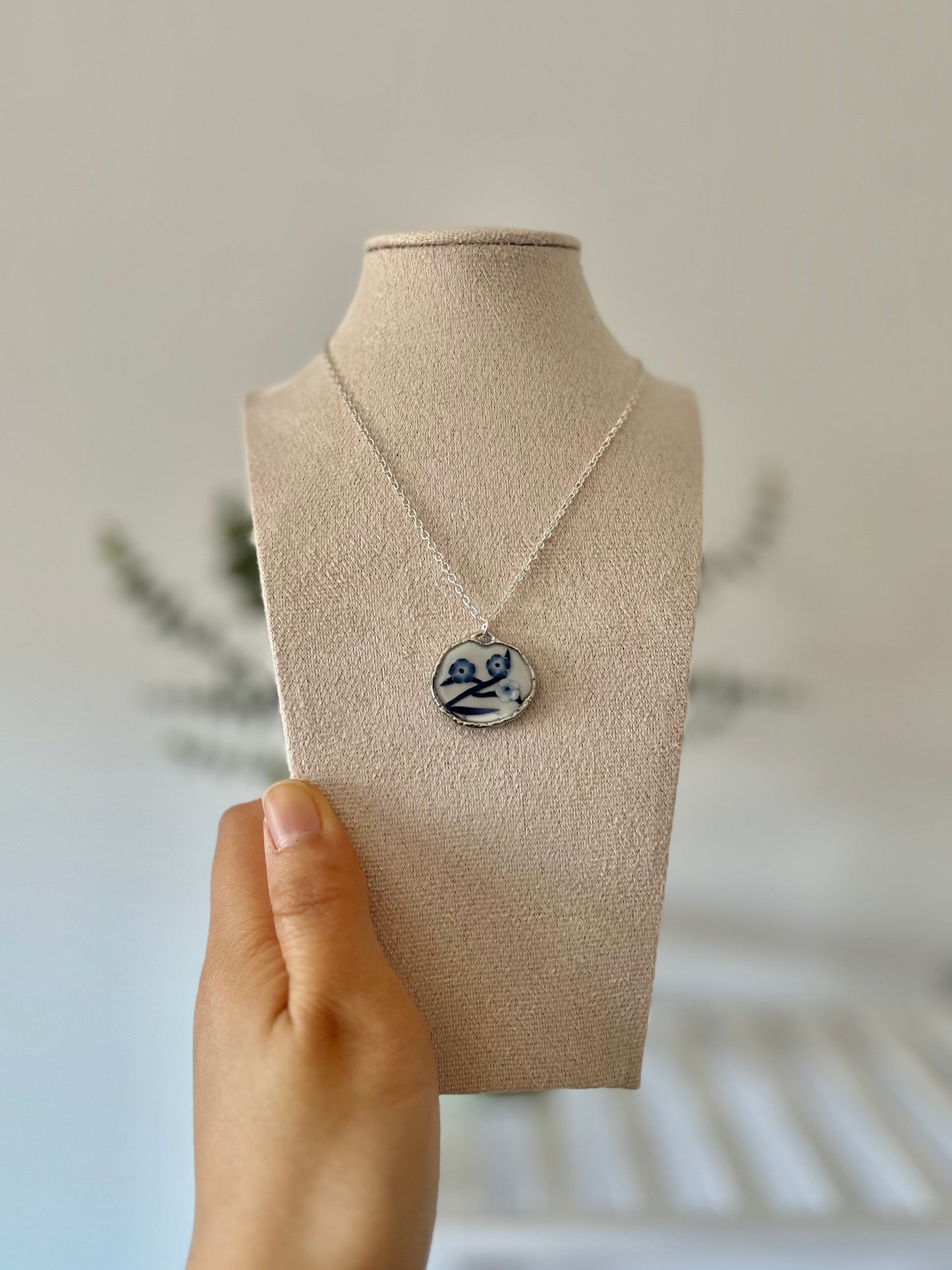 Blue China Necklace No. 2
