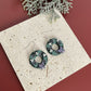 Purple Christmas Wreath Dangles