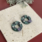 Purple Christmas Wreath Dangles
